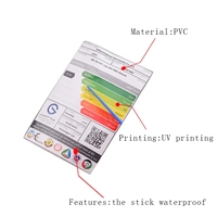 Certifié Fsc GMI produit personnalisé de haute qualité pot cosmétique imprimé PVC Pet étanche enduit papier adhésif étiquette autocollant