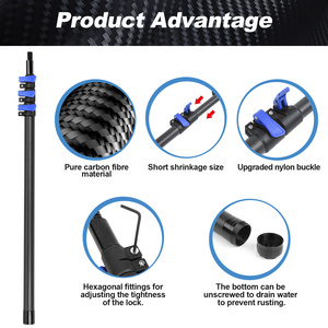 Gancio Telescopico per Barche in Fibra di Carbonio, Stile Classico con Chiusura a Fibbia, Gancio Regolabile per Ormeggio e Attracco, per Barche, <span class=keywords><strong>Marina</strong></span>, Molo, OEM ODM Personalizzato - Product Image 5