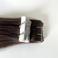 Extensions de cheveux vierges européens blonds à bandes invisibles injectées, double épaisseur, sans couture