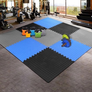 Tapis d'interverrouillage en mousse EVA certifié CE 60x60cm à motif feuille/T antidérapant et imperméable pour <span class=keywords><strong>salle</strong></span> de sport et <span class=keywords><strong>salle</strong></span> de <span class=keywords><strong>fitness</strong></span> - Product Image 1