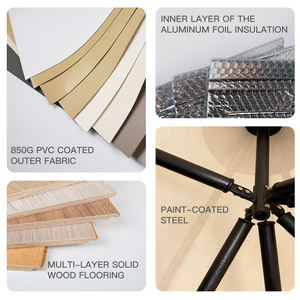 Tenda a Cupola Geodetica per Glamping a Prezzo di Fabbrica, Tenda per Fiere <span class=keywords><strong>in</strong></span> PVC, Tenda a Cupola di Lusso per Hotel all'Aperto, Case a Cupola per <span class=keywords><strong>Campeggio</strong></span> <span class=keywords><strong>in</strong></span> <span class=keywords><strong>Vendita</strong></span> - Product Image 6