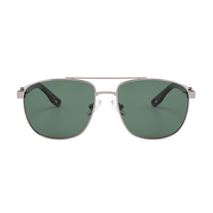 Unisex Pilot Sunglasses Rectangle Metal Frame Full Rim Polarized Lenses 100% UV Protection for Outdoor Activities Adult - Product Image 6
