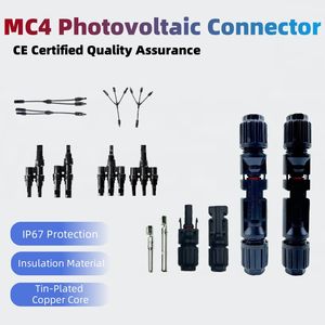 Conector en Y 2 en 1, Conector Paralelo para Panel Solar con Cable Rojo y Negro, Divisor Y2 Impermeable IP67 para Módulo Fotovoltaico - Product Image 2