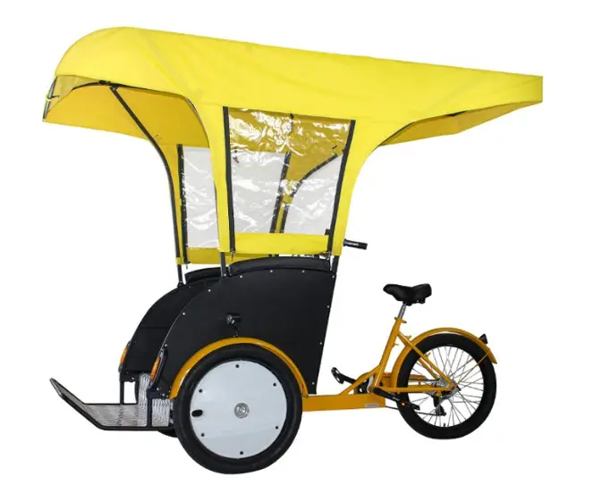 High Quality Electric Passenger Tricycle Pedicab Rickshaw Taxi Bike Assist Pedal Three Wheel Bike for Sale