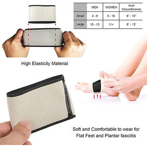 دعامة قوس القدم الرياضية الضاغطة من النحاس لتخفيف الألم وعلاج النتوءات والقدم المسطحة - Product Image 6