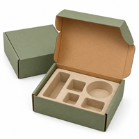 Boîte d'expédition personnalisée en carton ondulé avec insert en papier pour cosmétiques, soins de la peau, bougies, emballages cadeaux