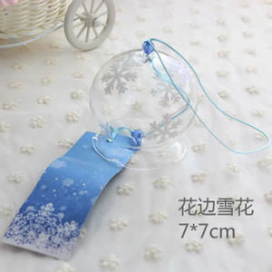 Carillons à vent <span class=keywords><strong>en</strong></span> <span class=keywords><strong>verre</strong></span> faits à la main au Japon 7*7CM et carillons à vent peints à la main avec des fleurs de cerisier Décoration d'intérieur créative et cadeaux - Product Image 4