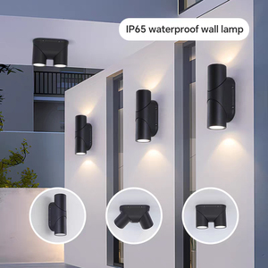 Applique murale LED extérieure étanche IP65, éclairage mural haut et bas, pour <span class=keywords><strong>extérieur</strong></span>, maison, éclairage moderne avec interrupteur - Product Image 2
