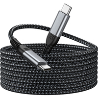 Cable de Carga Rápida Tipo C, Cable USB C de 240W 5A 48V, Personalizado de Fábrica, 1m 2m 3m 5m, Cable Trenzado PD3.1 EPR USBC a USBC