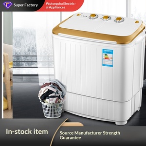 <span class=keywords><strong>Lave</strong></span>-<span class=keywords><strong>linge</strong></span> semi-automatique à chargement par le haut en acier inoxydable, double cuve, capacité 3-5 kg, mini, pour usage domestique, vente en gros transfrontalière - Product Image 2