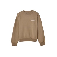 Sweat-shirt à manches longues pour homme avec logo personnalisé, col rond, léger, pour le sport, la course à pied, le fitness