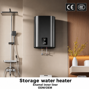<span class=keywords><strong>Chauffe</strong></span>-<span class=keywords><strong>eau</strong></span> électrique vertical compact à double réservoir en métal, 220-240V, 30L, <span class=keywords><strong>50L</strong></span>, 80L, 100L, pour salle de bain - Product Image 1