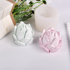 Lotus Silicone <b>Mold</b> 3D Cake <b>Candle</b> Baking Mousse DIY Decorative Wedding Scented - Product Image 4