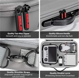 Bolsa de viaje portátil STARTRC, accesorio de funda impermeable para <span class=keywords><strong>DJI</strong></span> <span class=keywords><strong>Mini</strong></span> 4 <span class=keywords><strong>Pro</strong></span>/<span class=keywords><strong>Mini</strong></span> <span class=keywords><strong>3</strong></span>/<span class=keywords><strong>Mini</strong></span> <span class=keywords><strong>3</strong></span> <span class=keywords><strong>Pro</strong></span> Compatible Fly More <span class=keywords><strong>Combo</strong></span> RC/RC2 - Product Image 3