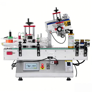 Machine d'étiquetage automatique de bureau pour bouteilles rondes, bouteilles d'eau en plastique, pots, applicateur d'étiquettes - Product Image 1