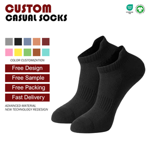 High Quality Cotton Youth Spring Ankle <strong>Socks</strong> For Men Trendy White With Custom Logo Hand Drawn Digitally Printed Body Cuff - Product Image 3