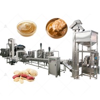 Ligne de production de beurre de cacahuètes et de tahini entièrement automatique haute efficacité en acier inoxydable SENYO avec pompe, torréfaction et décorticage