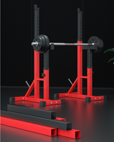 Rack de squat pliable en métal avec barre de traction et rangement pour poids, en stock en Chine, pour salle de sport à domicile