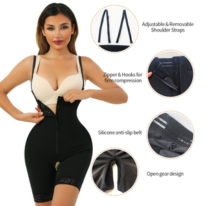 Fajas de cintura alta <span class=keywords><strong>para</strong></span> <span class=keywords><strong>mujer</strong></span>, ropa moldeadora adelgazante transpirable con cremallera, levantador de glúteos, Control de barriga, pantalones de levantamiento de cadera, entrenador de cintura, bragas - Product Image 4