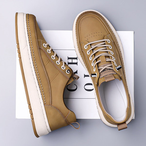 Baskets Chunky pour Hommes en PU à Bout Rond, Lacets, Plateforme Amortie, Chaussures Décontractées Toutes Saisons - Product Image 3