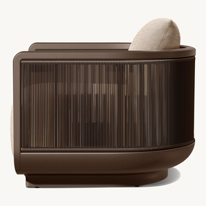 Juego de Sofás de Jardín Minimalistas de <span class=keywords><strong>Aluminio</strong></span> para <span class=keywords><strong>Terraza</strong></span>, Estilo Nórdico de Lujo Moderno, <span class=keywords><strong>Muebles</strong></span> de Exterior Impermeables para Hotel y Villa - Product Image 3