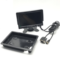 Écran LCD IPS Aviation VGA 7 pouces pour véhicule, approuvé directement par l'usine, connecté au NVR mobile pour bus et véhicules