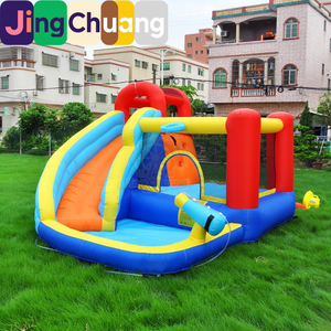 Castillo Inflable para Niños Jumpdi, Tobogán Acuático Pequeño/Mediano para Exteriores, Trampolín Interior, Parque Acuático, Equipo de Diversión, 420d 840d, Grueso - Product Image 3