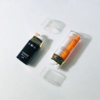AS 5ml + 5ml 10ml + 10ml 15ml + 15ml Bouteille à pompe sans air à double chambre Bouteille de lotion pour soins de la peau Bouteille de crème Emballage cosmétique