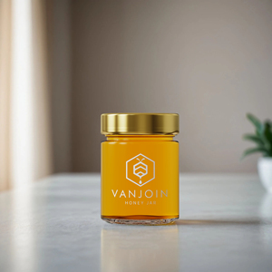 2oz 4oz 6oz 9oz 12oz Vòng mật ong nước sốt lưu trữ lọ thủy tinh với thìa gỗ 2oz-180ml Vòng mật ong lọ với Hộp quà tặng và Túi - Product Image 6