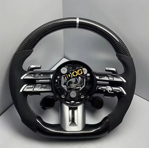 Volante Deportivo DOS Personalizado con Acabado Negro Brillante para <span class=keywords><strong>Mercedes</strong></span>-Benz W212 W221 W222 W205 W204 <span class=keywords><strong>C220</strong></span> W205 W204 GLC63 - Product Image 6