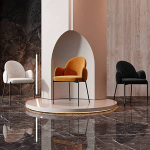 Silla <span class=keywords><strong>de</strong></span> <span class=keywords><strong>Comedor</strong></span> Minimalista Italiana con Respaldo, Modelo <span class=keywords><strong>para</strong></span> Hotel, Silla Metálica <span class=keywords><strong>para</strong></span> Hogar, Diseñadores, Cafetería, Restaurante - Product Image 1