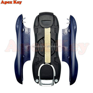 Fundas de Repuesto para Llaves de Alta Calidad en Azul Oscuro para Porsche con Adhesivos para Crear Marcos de Fotos Artísticos - Product Image 3