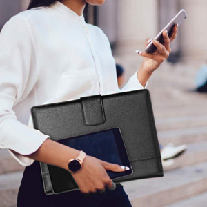 Cartelle personalizzate con tasche in pelle vegana Portfolio di cartelle di File per ufficio cartelle di archiviazione Portfolio - Product Image 2