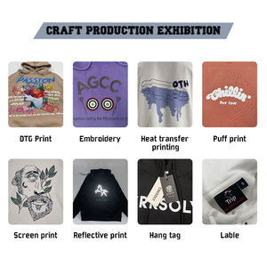 เสื้อฮู้ดดี้ผ้าฝ้าย 100% ทรงหลวม พร้อมซิป ปักโลโก้ตามสั่ง และสกรีนลาย พิมพ์ลาย เสื้อฮู้ดดี้เนื้อหนา - Product Image 6