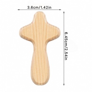 New Wood Hand-held Cross Religious <strong>Ornament</strong> Carving Wooden Church Cross <strong>Easter</strong> Supplies <strong>Ornament</strong> - Product Image 3