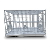 Chine Cage à oiseaux en fil métallique en gros, maison d'oiseau avec support roulant et étagère de rangement
