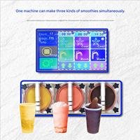 Nouvelle machine à slush à 2 réservoirs, machine à granita commerciale pour boissons glacées, idéale pour les cafés