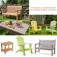 LTR pas cher imitation bois ps materia bois 4x4 panneau de bois en plastique pour mobilier d'extérieur table et chaise