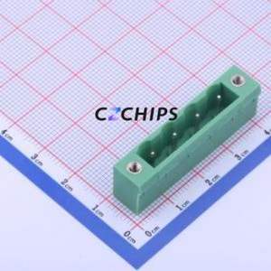 KF2EDGRM-7.5-4P Plug-in Terminal Block Bent Lead Through Hole,P=7.5mm <b>Board</b>-to-<b>Board</b> / Socket - Closed Screw Fixing 1x4P 7.5mm - Product Image 1