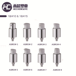 Tête de pompe en aluminium électroplaqué type bec de canard, 18-24 dents, pour emballage cosmétique avec traitement de surface par peinture pulvérisée - Product Image 3