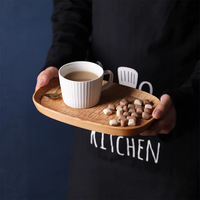 Plateau de service ovale en bois fait main, moderne, écologique, durable, personnalisable, de qualité supérieure, décoratif, vente en gros