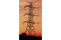 Tour de transmission en treillis d'acier angulaire galvanisé à chaud pour projets de lignes aériennes et de télécommunications