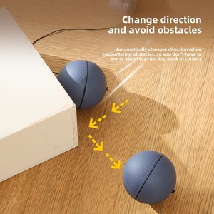 Pelota Eléctrica Rodante <span class=keywords><strong>para</strong></span> Mascotas, Perros y <span class=keywords><strong>Gatos</strong></span>, Resistente <span class=keywords><strong>a</strong></span> Mordidas, Autoentretenimiento, Alivia el Aburrimiento - Product Image 1