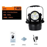 Lampe de poche d'urgence LED multifonction portable 5282 Projecteur anti-déflagrant à haute intensité avec alimentation CC