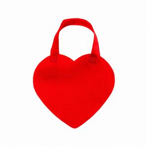 Ventes chaudes - Sac fourre-tout moyen en tissu non tissé avec des sacs de courses réutilisables en forme de cœur pour les cadeaux de mariage et la Saint-Valentin - Product Image 2