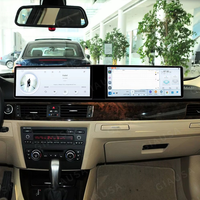 Écran double pour BMW Série 3 E90 E91 E92 E93 2003-2010 Lecteur multimédia GPS Navigation Android Auto Carplay Autoradio