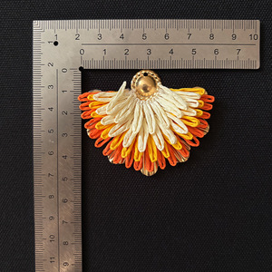 Accessoires en raphia faits à la main en forme d'éventail, breloques bohèmes pour boucles d'oreilles, cheveux, chaussures, décoration DIY - Product Image 4