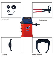Équilibreuse de pneus de voiture intelligente W-600, fabrication en usine, alignement automatique des roues, certifiée CE, précision 1g, roue de 1000 mm