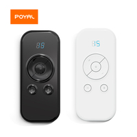 POYAL Télécommande intelligente moderne 15 canaux pour stores à enroulement électriques 433,92 MHz, émetteur blanc motorisé pour rideaux, pour maison et hôtel