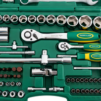 Ensemble d'outils de réparation automobile professionnel de 82 pièces, jeu de clés à douilles en acier CRV avec coffret robuste, kit d'outils de réparation pour vélo et moto